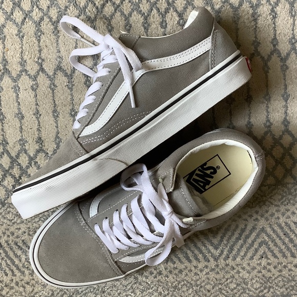 Vans Shoes - Grey Old Skool Vans W7/B5.5